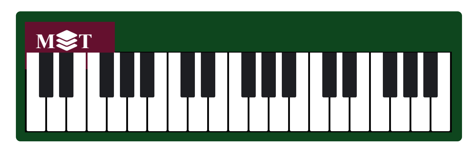 This image shows a piano that I designed using HTML and CSS.